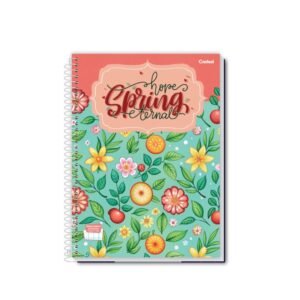 Caderno 1/4 Capa Dura 200F My Collection Feminino Credeal