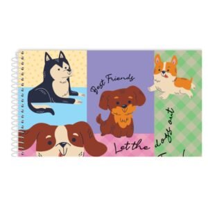 Caderno Desenho Capa Dura 80F Pet Fun Credeal