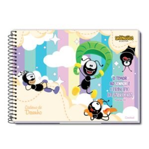 Caderno Desenho Capa Dura 60F Smilinguido Credeal