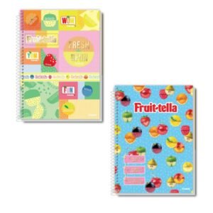 Caderno Universitário Capa Dura 10m 160F Fruittella Credeal