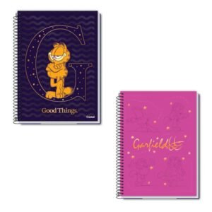 Caderno Universitário Capa Dura 20m 320F Garfield Light Credeal