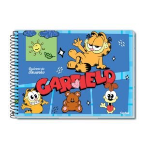 Caderno Desenho Capa Dura 80F Garfield Credeal