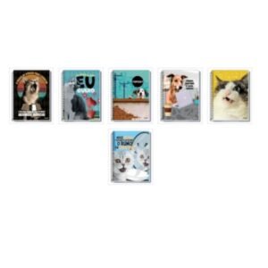 Caderno Universitário Capa Dura 10m 160F Vida de Pet Credeal
