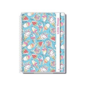 Caderno Universitário Capa Dura 10m 160F Little Things Credeal