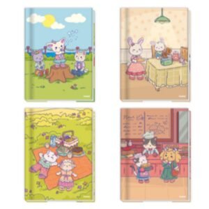Caderno Brochura Capa Dura 80F Tiny Tails 287392 Credeal
