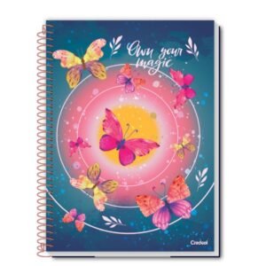 Caderno Universitário Capa Dura 10m 160F Purpurina Credeal