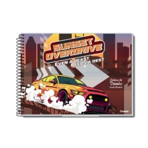 Caderno Desenho Capa Dura 80F Super Cars Credeal