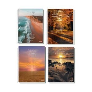 Caderno Brochura Capa Dura 80F Cadernos de Fe 274972 Credeal