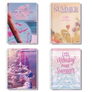 Caderno Universitário Capa Dura 20m 320F Mormaii Feminino Credeal