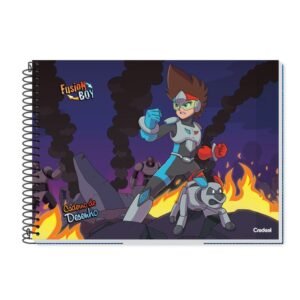 Caderno Desenho Capa Dura 80F Fusion Boy Credeal