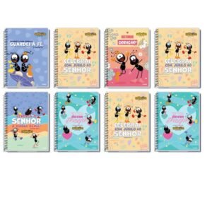 Caderno Universitário Capa Dura 16m 256F Smilinguido Credeal