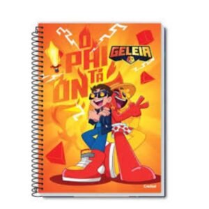 Caderno Universitário Capa Dura 10m 160F Geleia e Robin Credeal