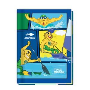Caderno Brochura Capa Dura 80F Time Brasil Mormaii Credeal