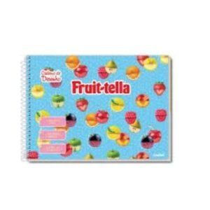 Caderno Desenho Capa Dura 80F Fruit Tella Credeal