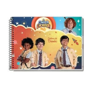 Caderno Desenho Capa Dura 80F Caverna Encantada Credeal