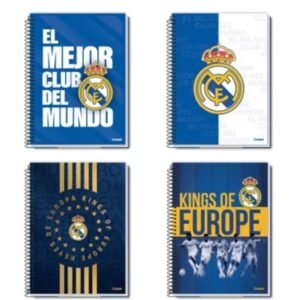 Caderno Universitário Capa Dura 16m 256F Real Madrid 287071 Credeal