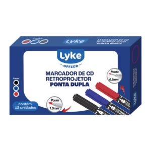 Marcador Cd/retroproj 2 Pontas 0.5mm Verm 101569 Lyke