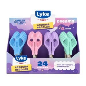 Tesoura Escolar 13cm Pastel 105115 Lyke