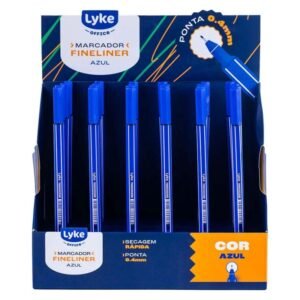 Marcador Fineliner 04mm Azul 101300 Lyke