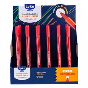 Marcador Fineliner 04mm Vermelho 101302 Lyke