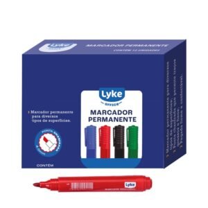 Marcador Permanente Vermelho 101239 Lyke