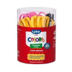 Tesoura Escolar 12cm Colorida 102114 Lyke