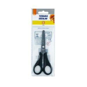 Tesoura Escolar de Aço C/régua 13cm Brw TE1330
