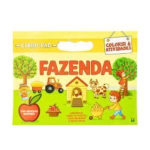 Livro Pad Colorir Atividades Fazenda Konig
