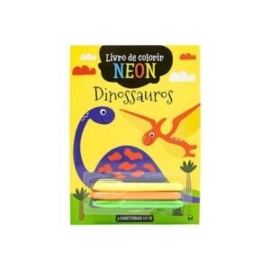 Livro de Colorir Neon Dinossauro 1171925 Konig