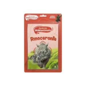 Mundo dos Minianimais Leia e Brinque Rinoceronte 1193414 Konig