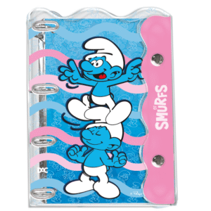 Fichário Universitário PVC Cristal Smurfs