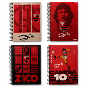 Caderno Universitário Flamengo Zico Credeal 20 Matérias 320 Folhas