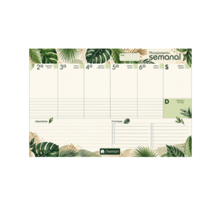 Smart Planner Semanal Trop V Natural 36F 00017 Hemon