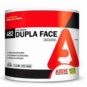 Fita Dupla Face Branca 19mm x 30m Adere 482