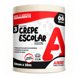 Fita Crepe Escolar 19mm x 10m Adere