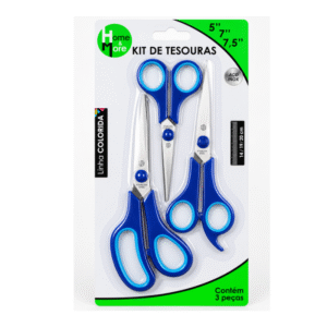 Kit Tesoura Colorida HM136 Home e More