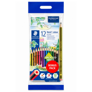 Lapis de Cor 12 CORES Noris Club C/1HB2 e Borr Staedtler